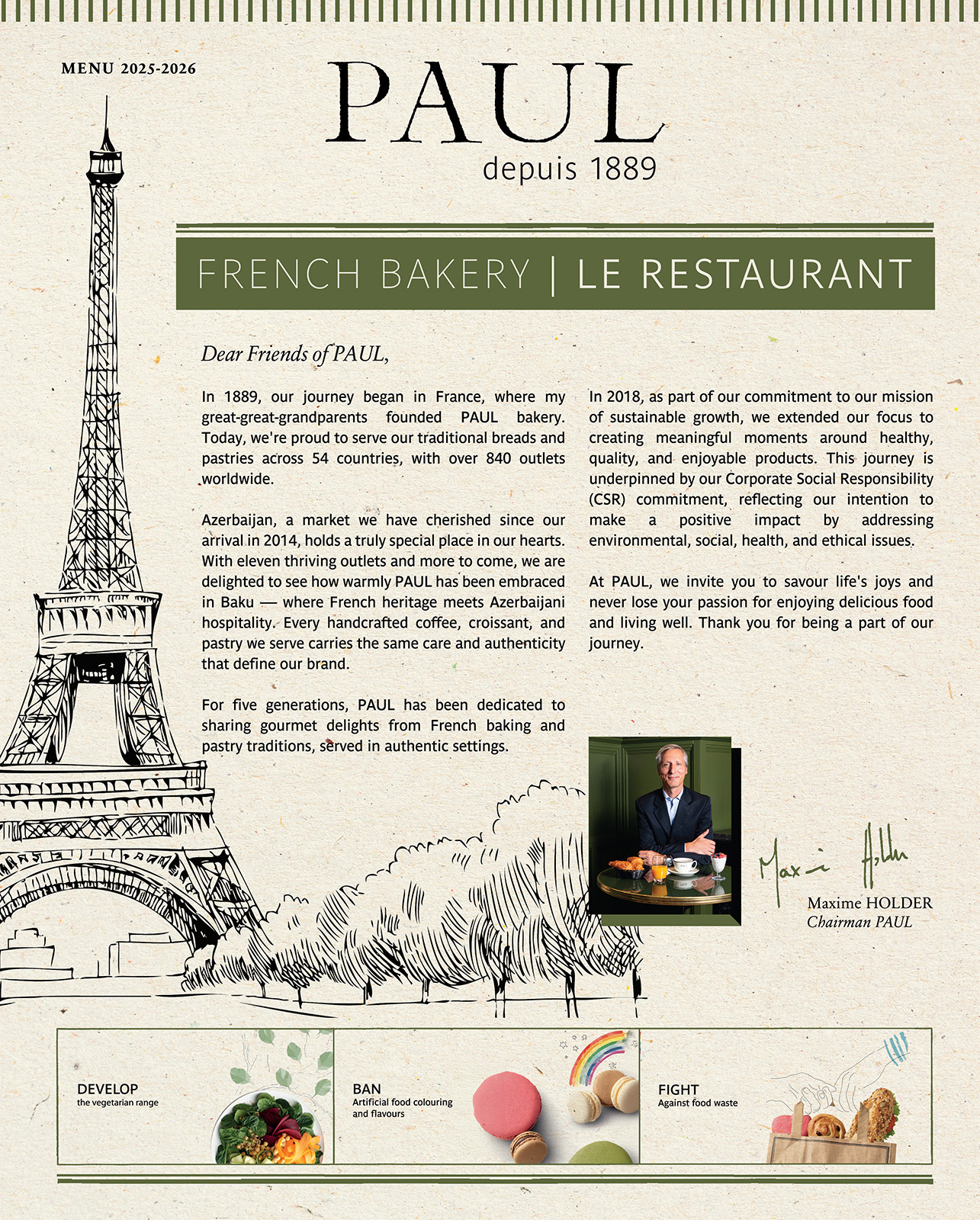 Menu page 1