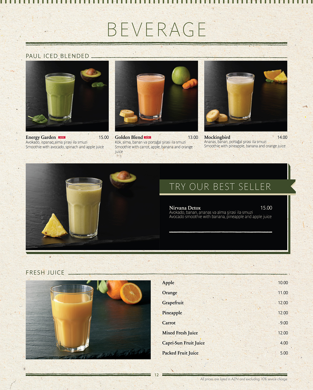 Menu page 13