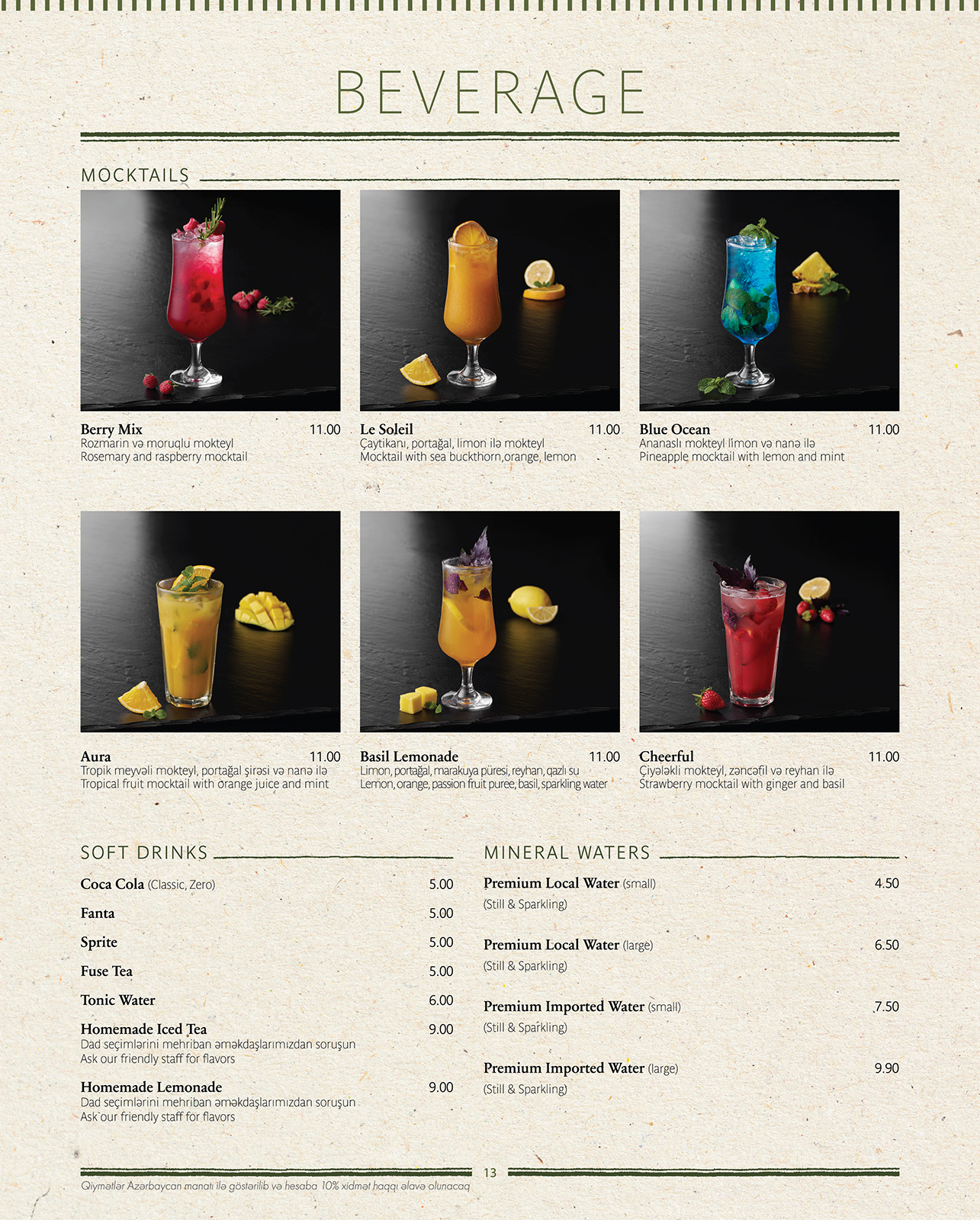 Menu page 14