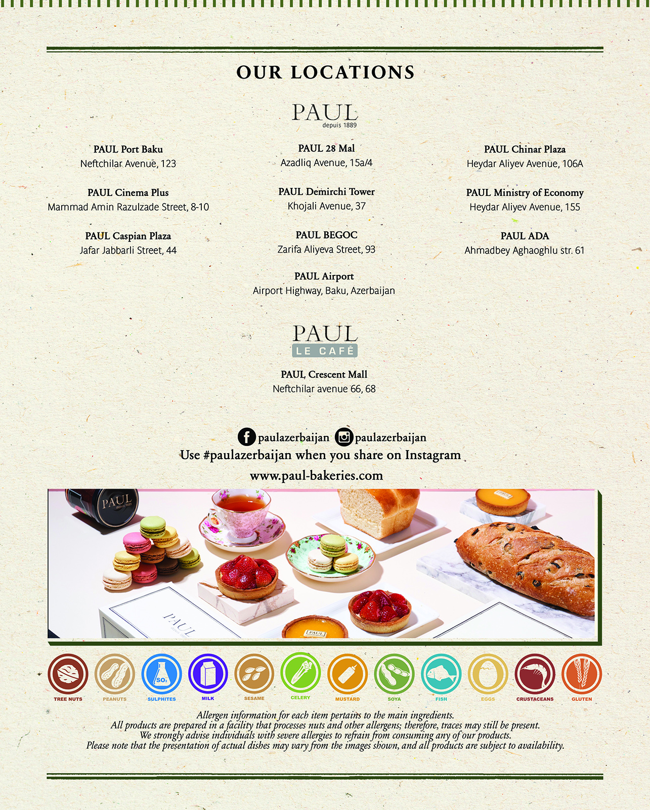 Menu page 16