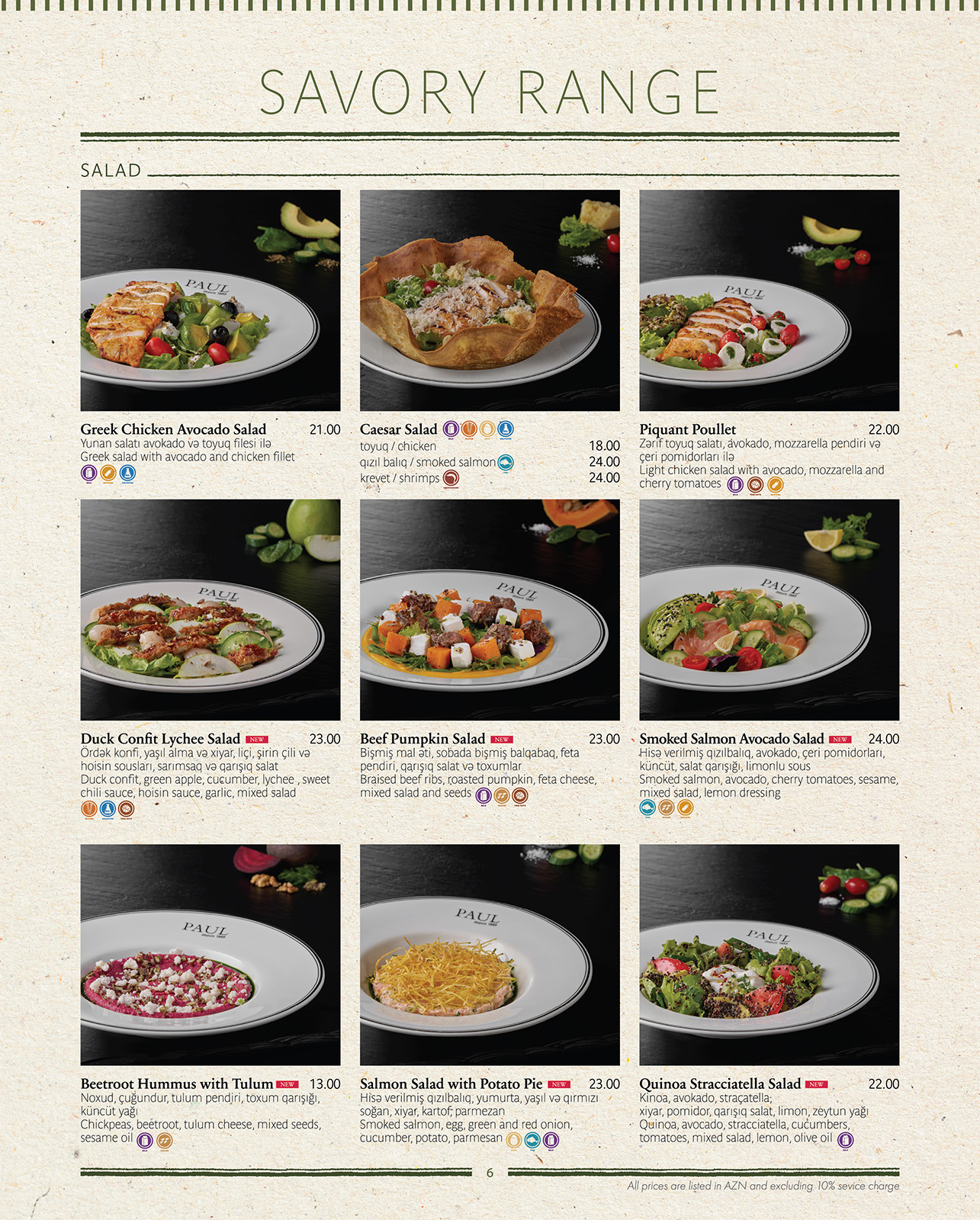 Menu page 7